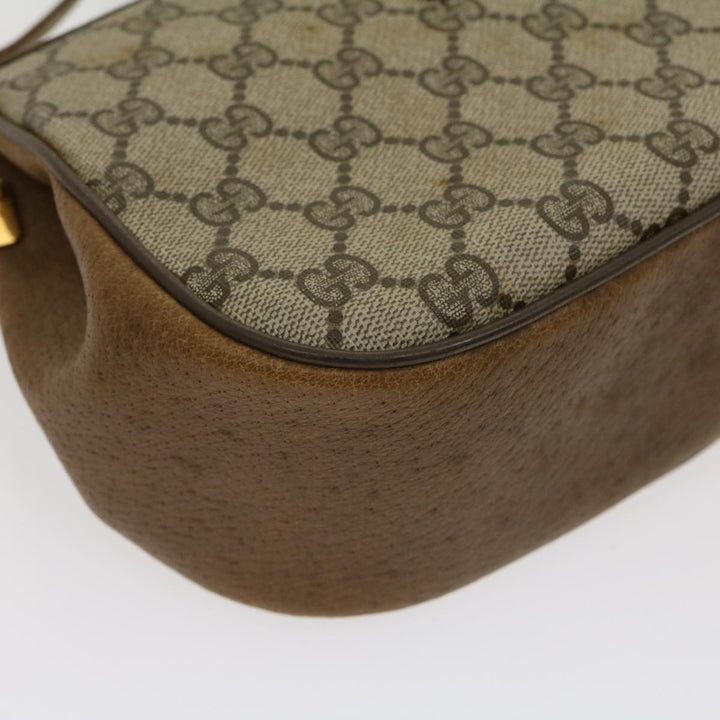 GUCCI Web Sherry Line GG Canvas Shoulder Bag Beige Red Green 116  rd2110