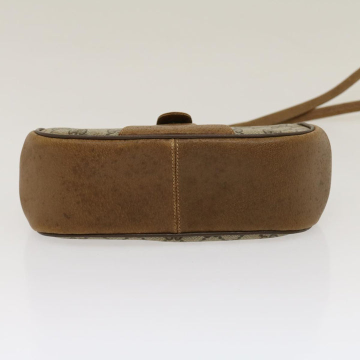 GUCCI Web Sherry Line GG Canvas Shoulder Bag Beige Red Green 116  rd2110