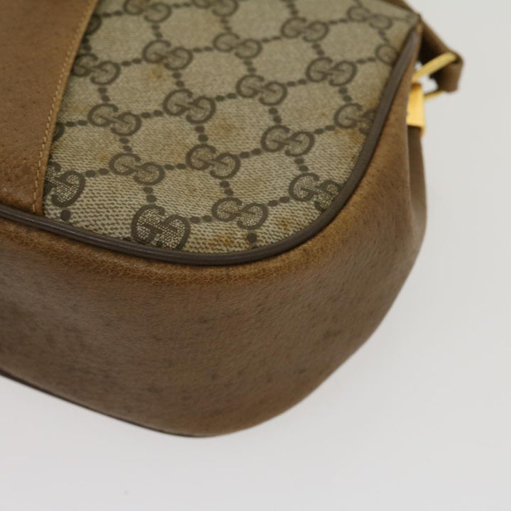 GUCCI Web Sherry Line GG Canvas Shoulder Bag Beige Red Green 116  rd2110