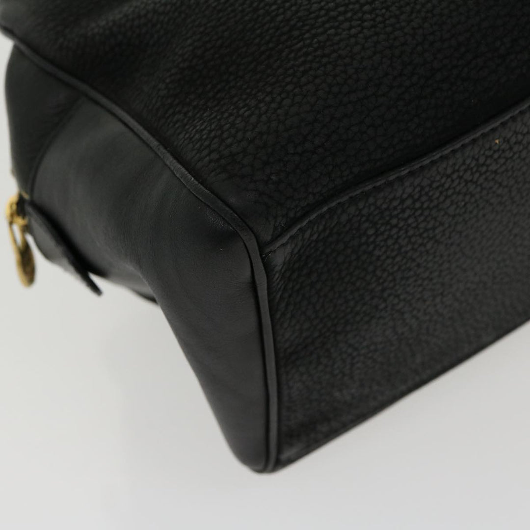 Celine Hand Bag Leather Black  rd2165
