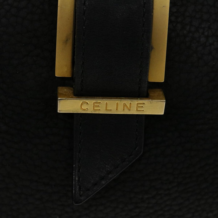 Celine Hand Bag Leather Black  rd2165
