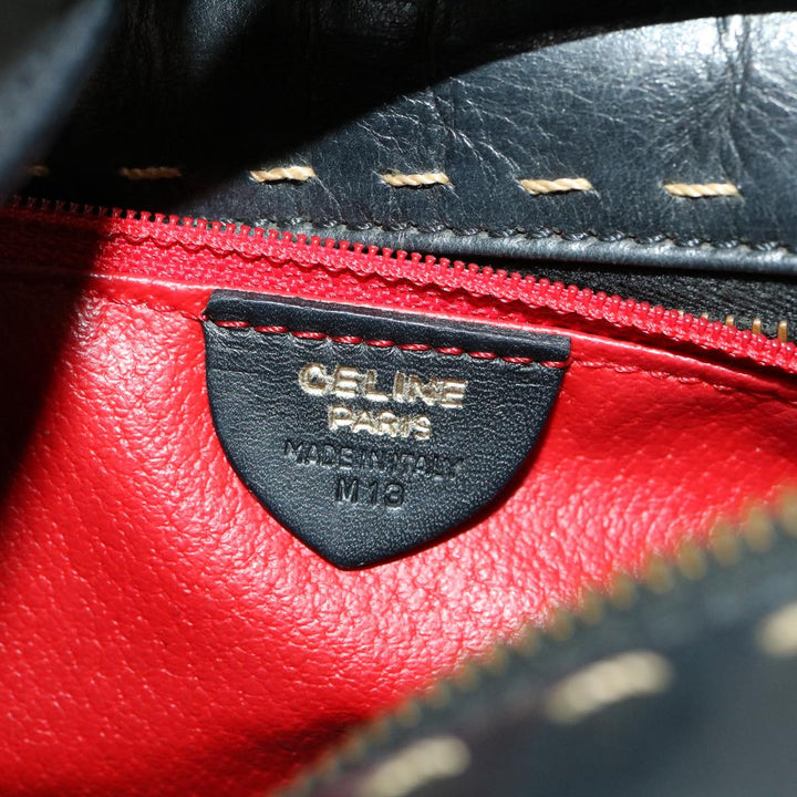 Celine Hand Bag Leather Black  rd2165