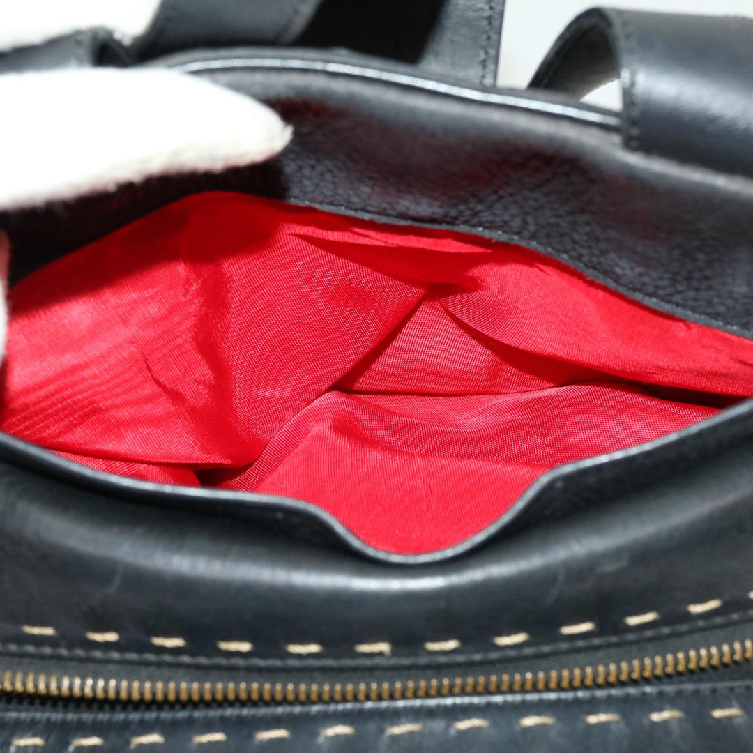 Celine Hand Bag Leather Black  rd2165