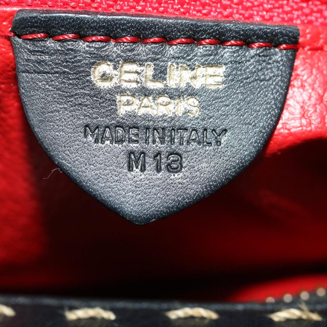 Celine Hand Bag Leather Black  rd2165