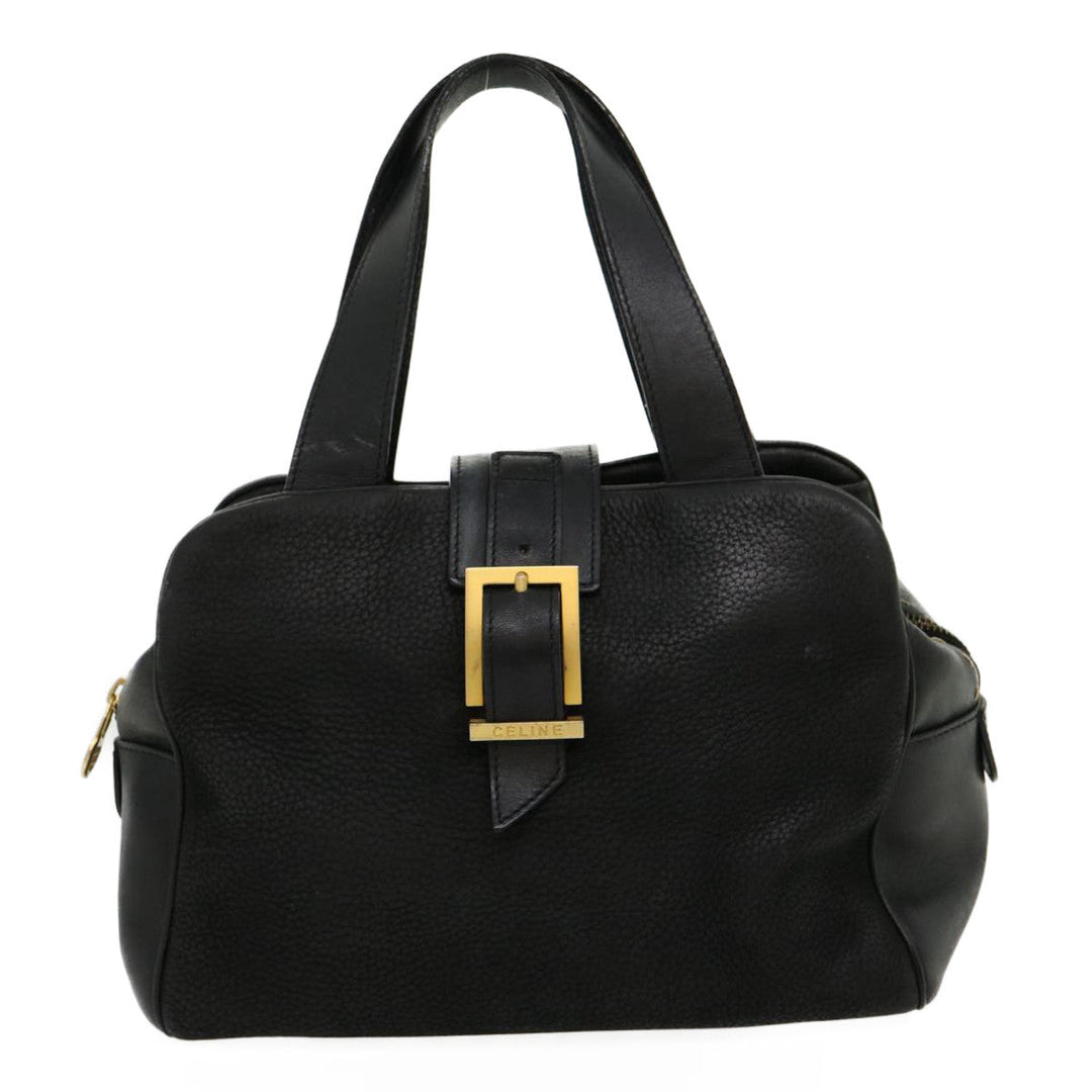Celine Hand Bag Leather Black  rd2165