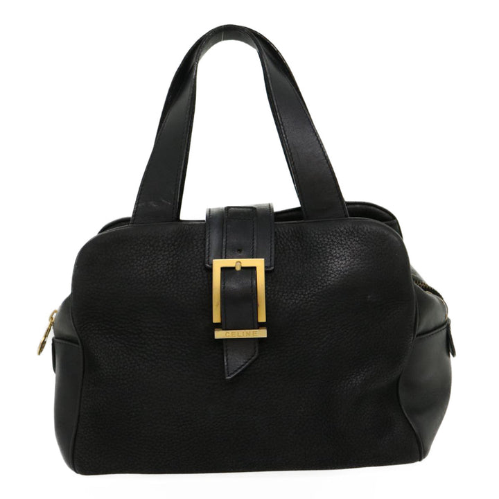 Celine Hand Bag Leather Black  rd2165