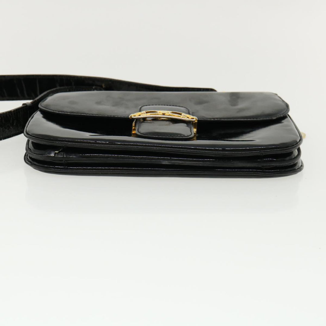 Celine Shoulder Bag Leather Black  rd3015
