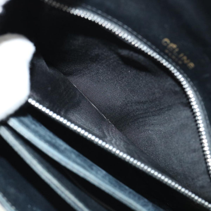 Celine Shoulder Bag Leather Black  rd3015