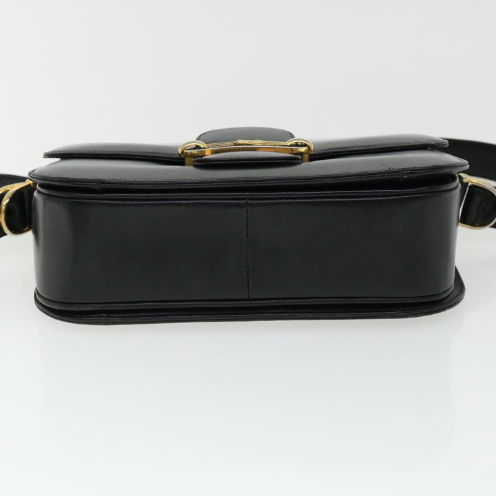 Celine Shoulder Bag Leather Black  rd3515