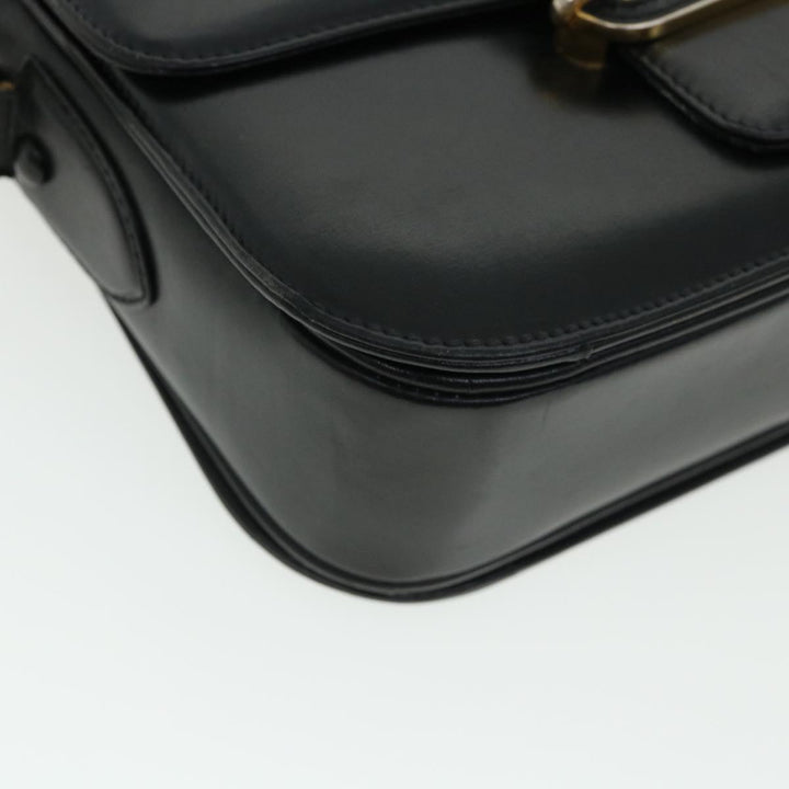 Celine Shoulder Bag Leather Black  rd3515