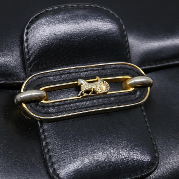 Celine Shoulder Bag Leather Black  rd3515