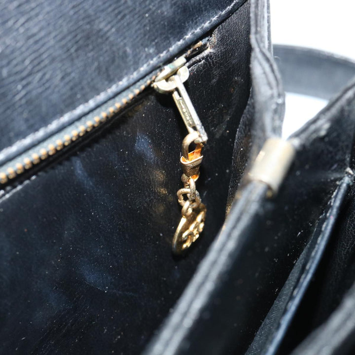 Celine Shoulder Bag Leather Black  rd3515