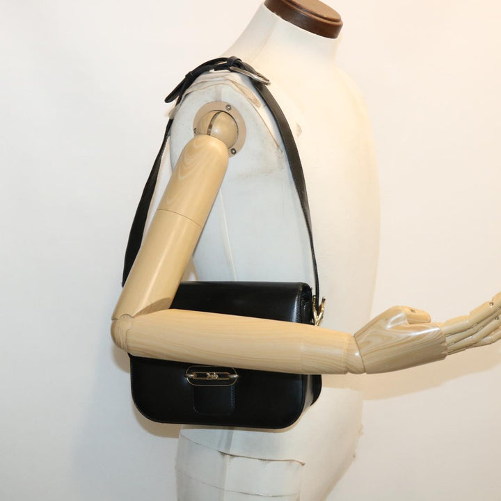Celine Shoulder Bag Leather Black  rd3515