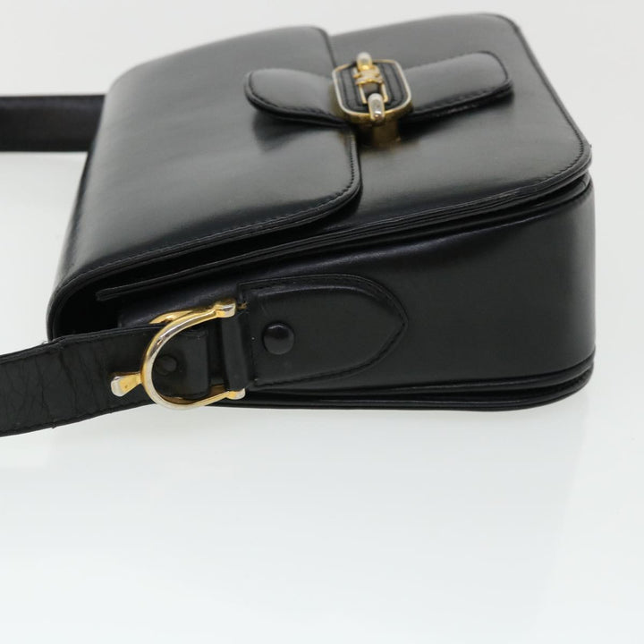 Celine Shoulder Bag Leather Black  rd3515