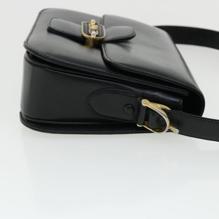 Celine Shoulder Bag Leather Black  rd3515