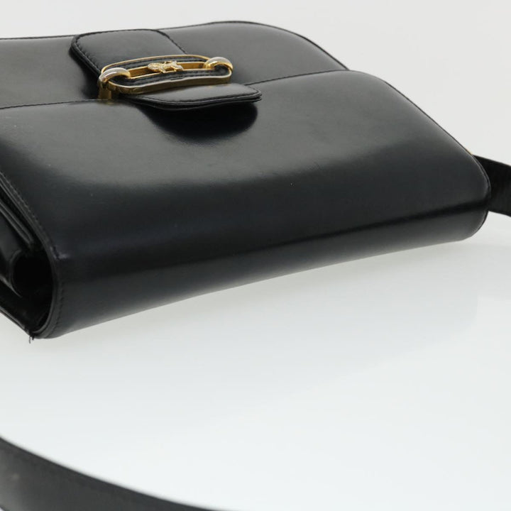 Celine Shoulder Bag Leather Black  rd3515
