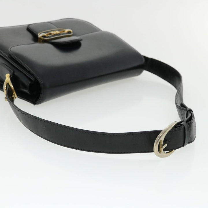 Celine Shoulder Bag Leather Black  rd3515