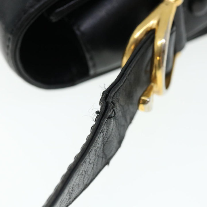 Celine Shoulder Bag Leather Black  rd3515