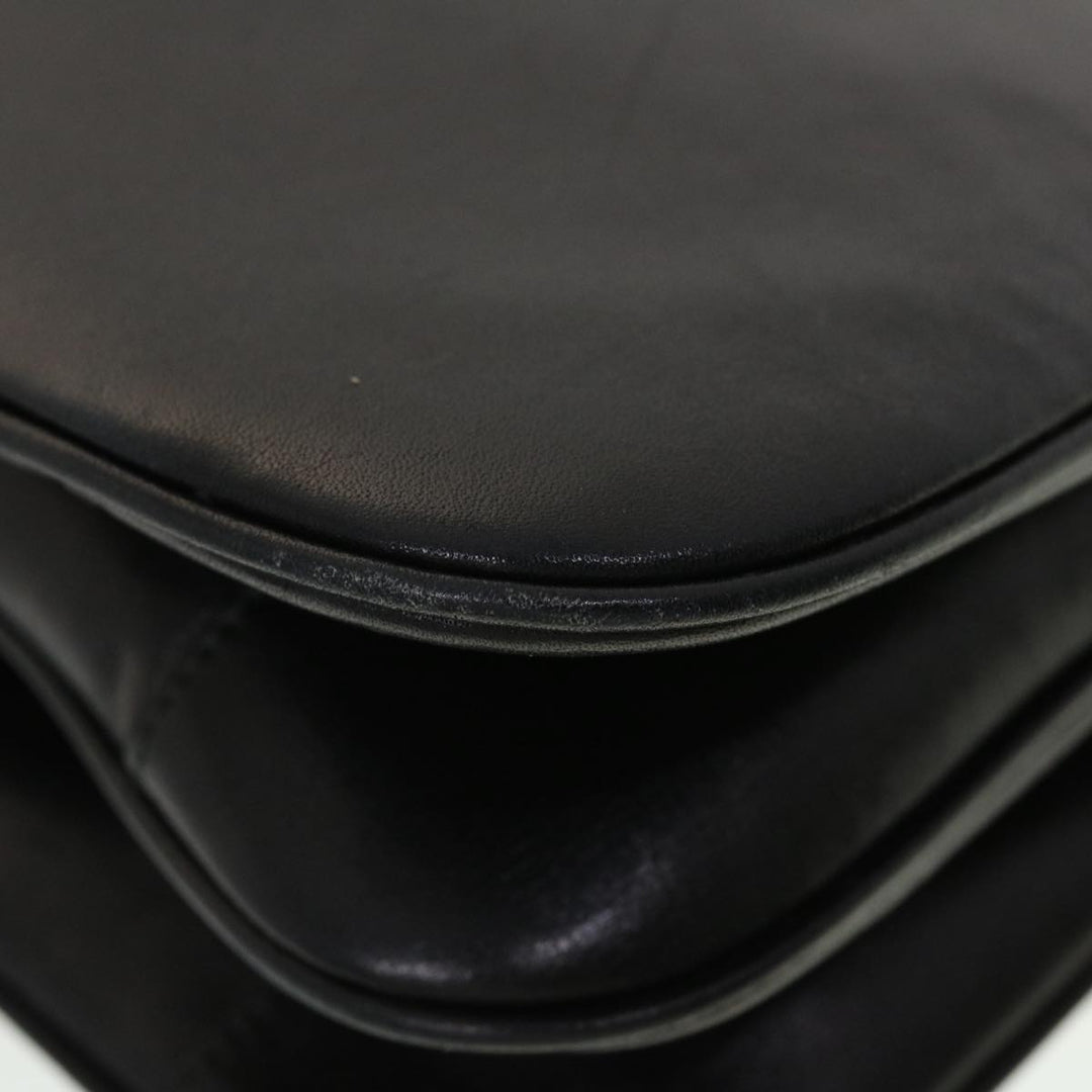 Celine Horse Carriage Shoulder Bag Leather Black  rd5162
