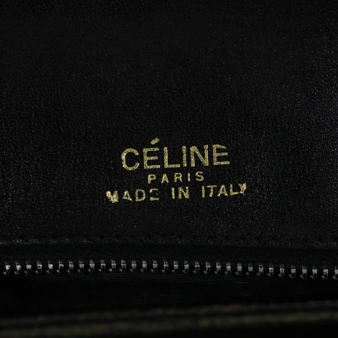 Celine Horse Carriage Shoulder Bag Leather Black  rd5162