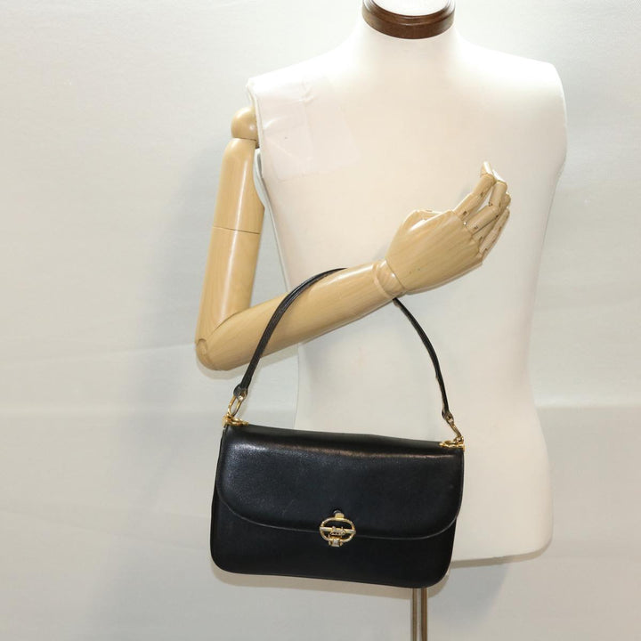 Celine Horse Carriage Shoulder Bag Leather Black  rd5162