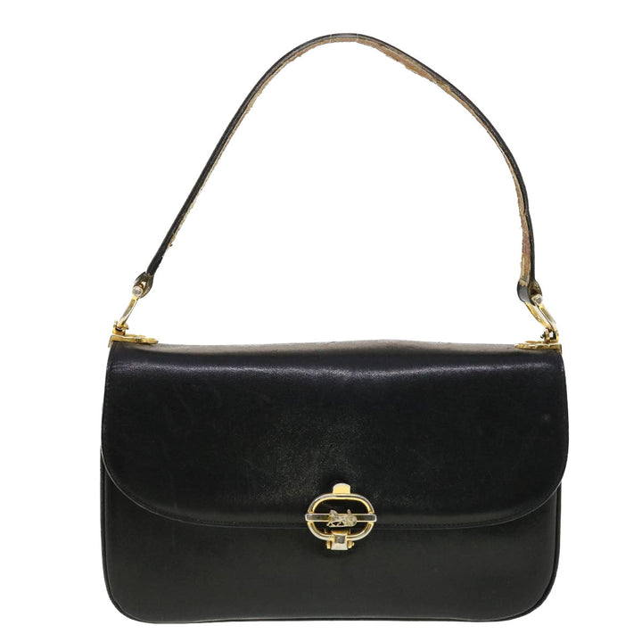 Celine Horse Carriage Shoulder Bag Leather Black  rd5162