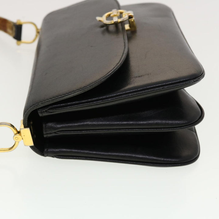 Celine Horse Carriage Shoulder Bag Leather Black  rd5162