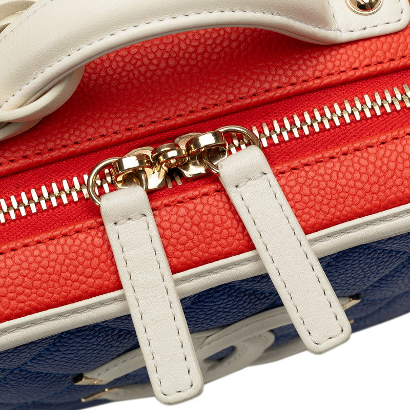Chanel Caviar Skin CC Filigree Vanity Bag