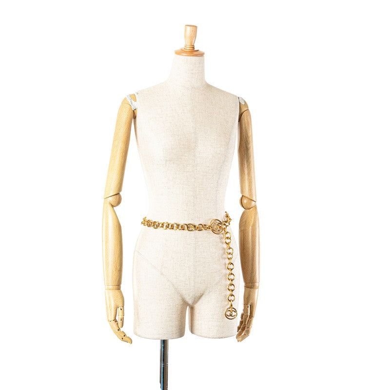 Top Quality Chanel Vintage Coco Mark Chain Belt Gold