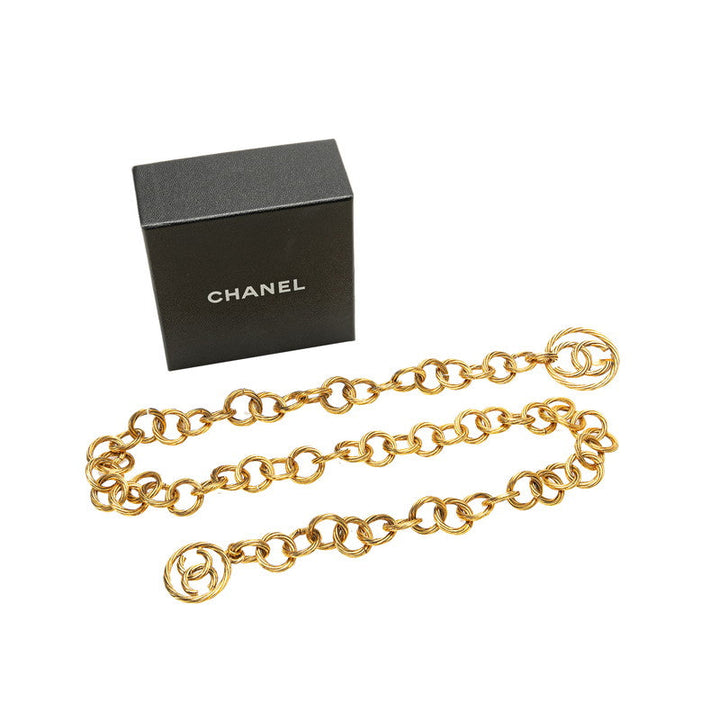 Top Quality Chanel Vintage Coco Mark Chain Belt Gold