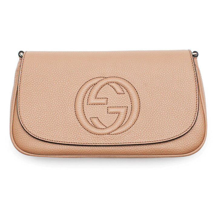 Gucci Soho Red Handbag  Logo Leather shoulder bag Crossbody Italy New