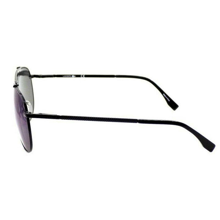 LACOSTE L177S 001 57 Pilot Unisex Black Sunglasses Blue Lens