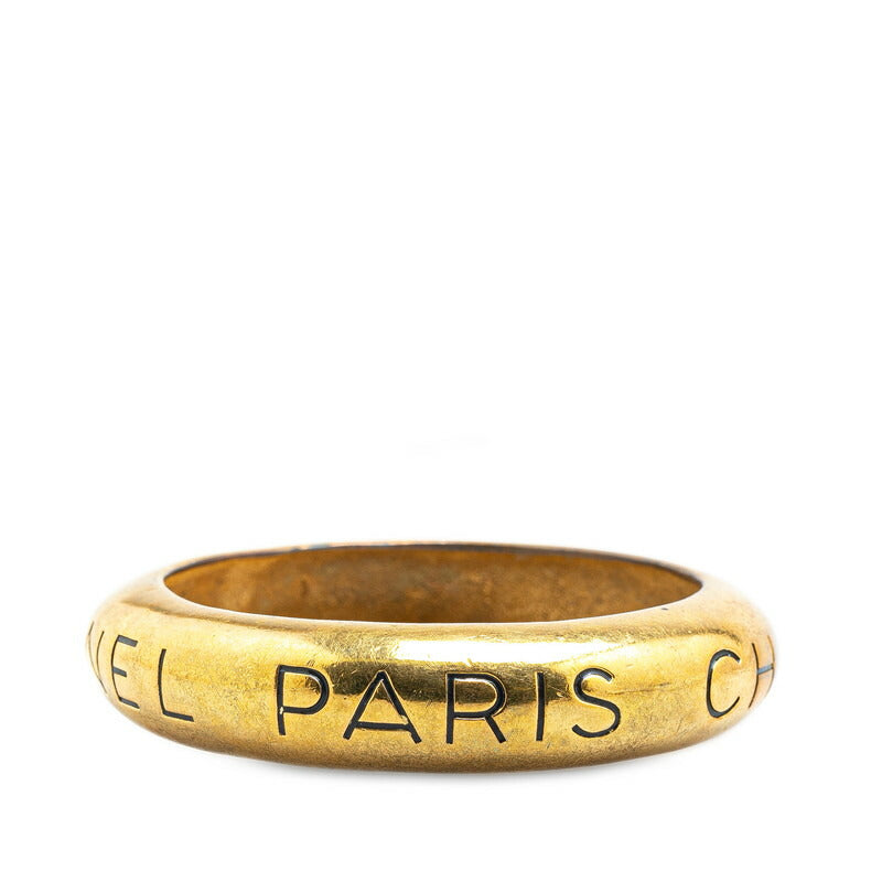 Top Quality Chanel Vintage Logo Gold Bangle