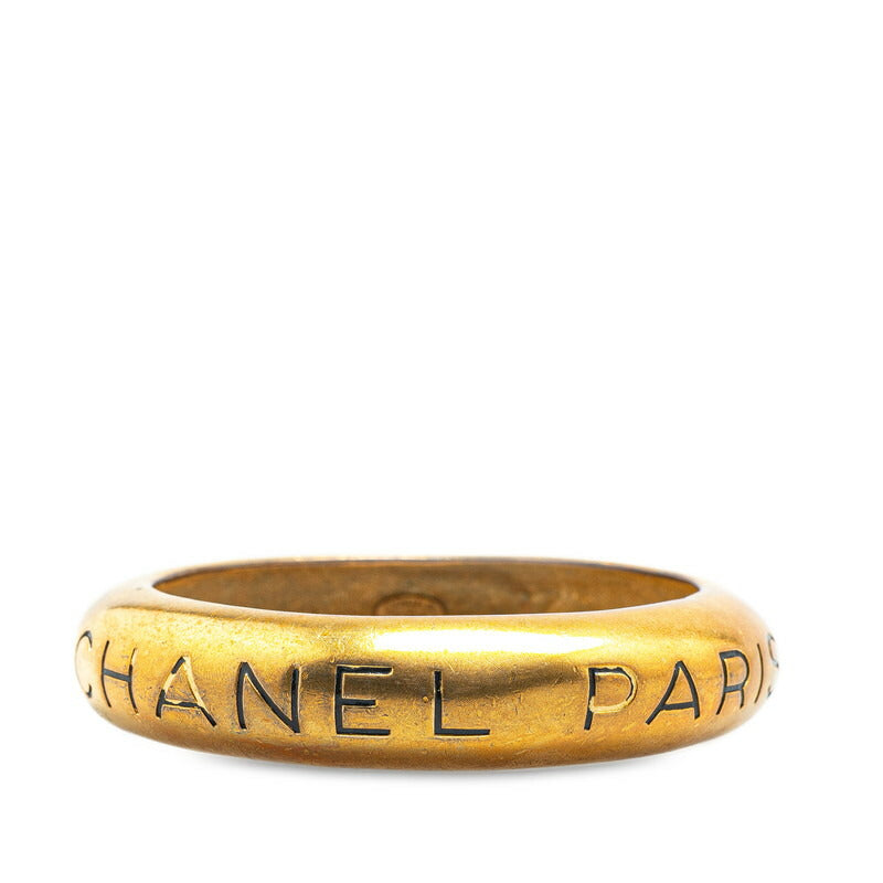 Top Quality Chanel Vintage Logo Gold Bangle