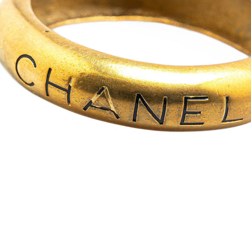 Top Quality Chanel Vintage Logo Gold Bangle