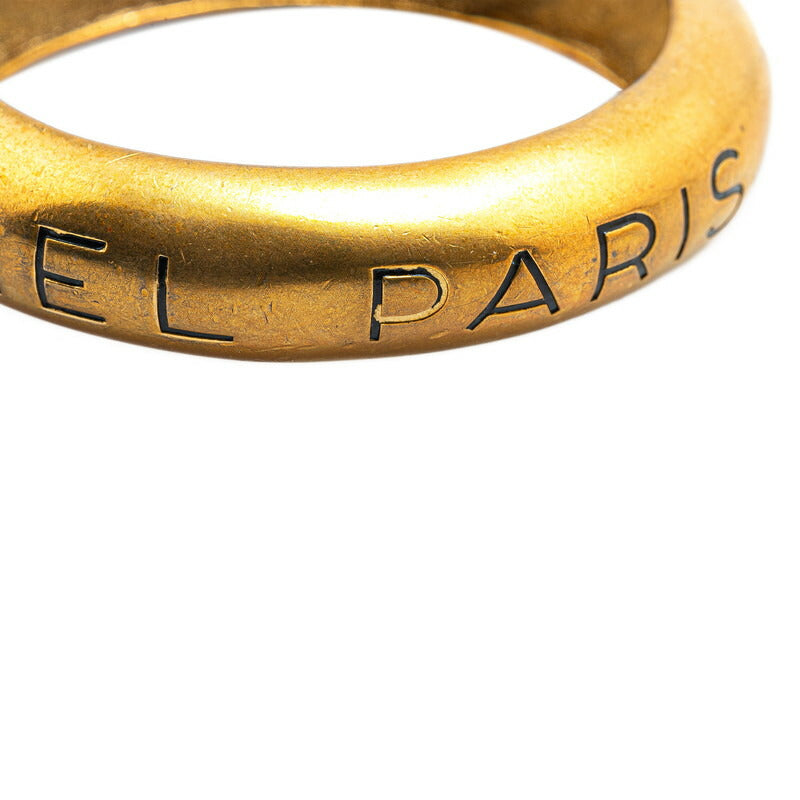 Top Quality Chanel Vintage Logo Gold Bangle
