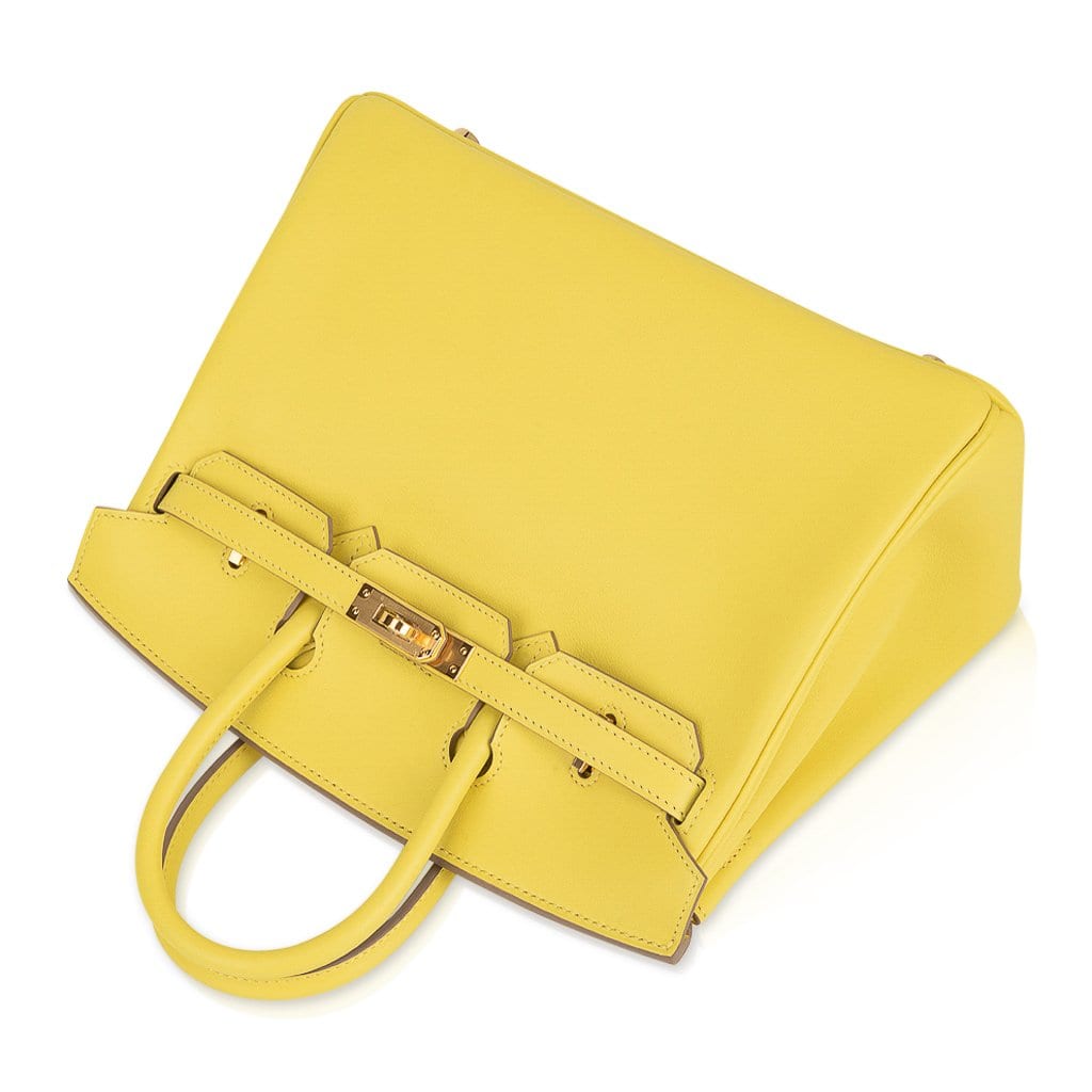 Top quality Hermes Birkin 25 Bag Lime Gold Hardware Swift Leather