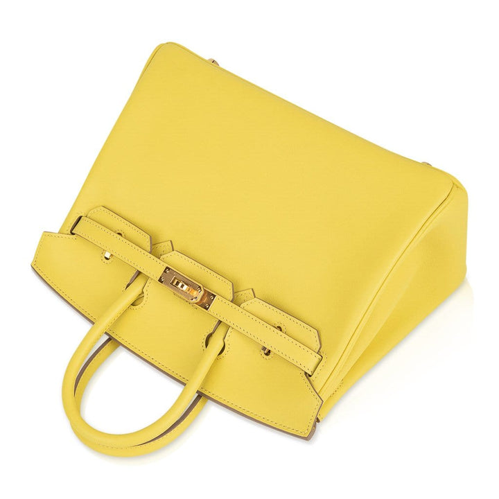 Top quality Hermes Birkin 25 Bag Lime Gold Hardware Swift Leather