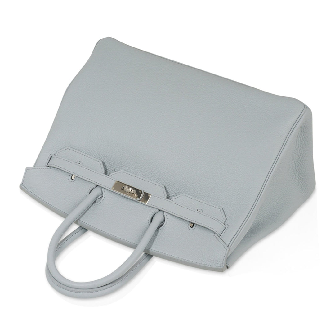 Top quality Hermes Birkin 35 Bag Blue Bleu Pale Togo Palladium Hardware