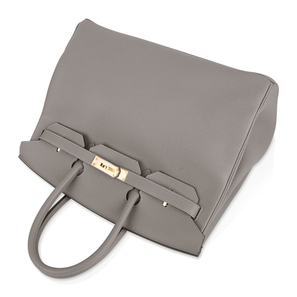 Top quality Hermes Birkin 35 Bag Gris Asphalte Togo Gold Hardware