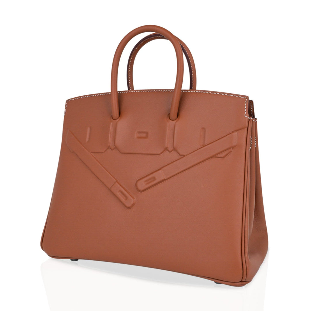 Top quality Hermes Shadow Birkin 25 Bag Gold Evercalf Limited Edition