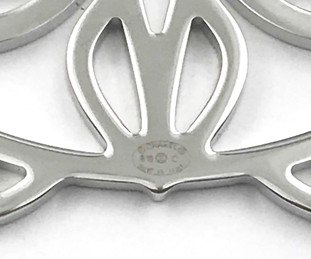 Chanel Brand New Silver Owl Light Lavender Crystal Brooch