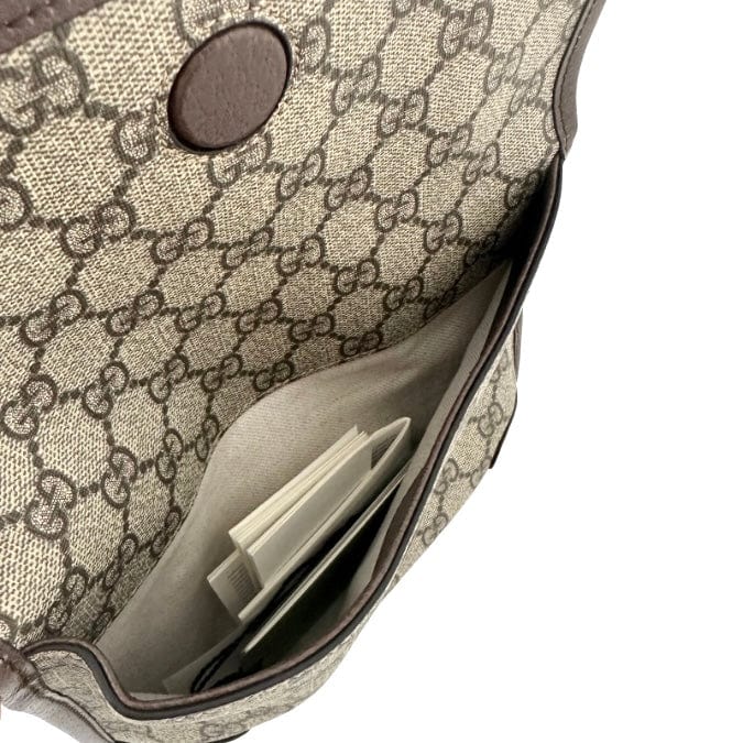 Gucci GG Supreme Monogram Web Small Neo Messenger