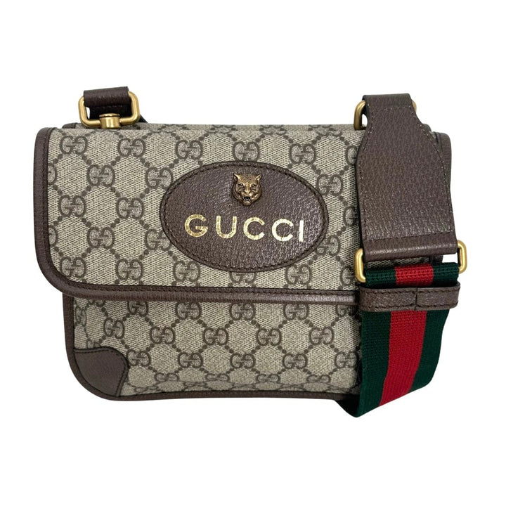 Gucci GG Supreme Monogram Web Small Neo Messenger