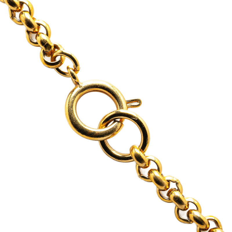 Top Quality Chanel Vintage Heart Motif Necklace Gold