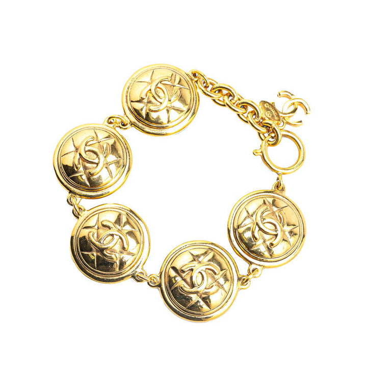 Top Quality Chanel Matelasse Coco Mark 5-Link Bracelet