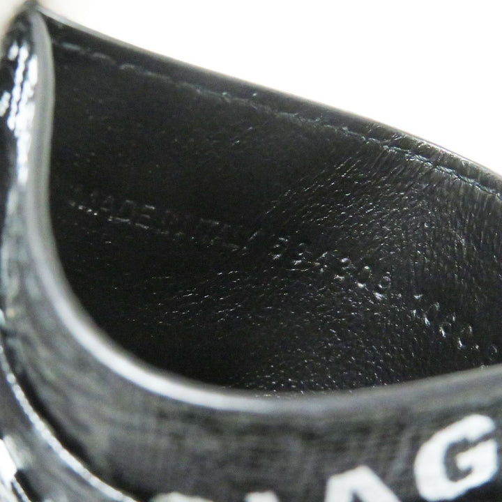 Top Quality Balenciaga BB Logo Leather PVC Card Holder