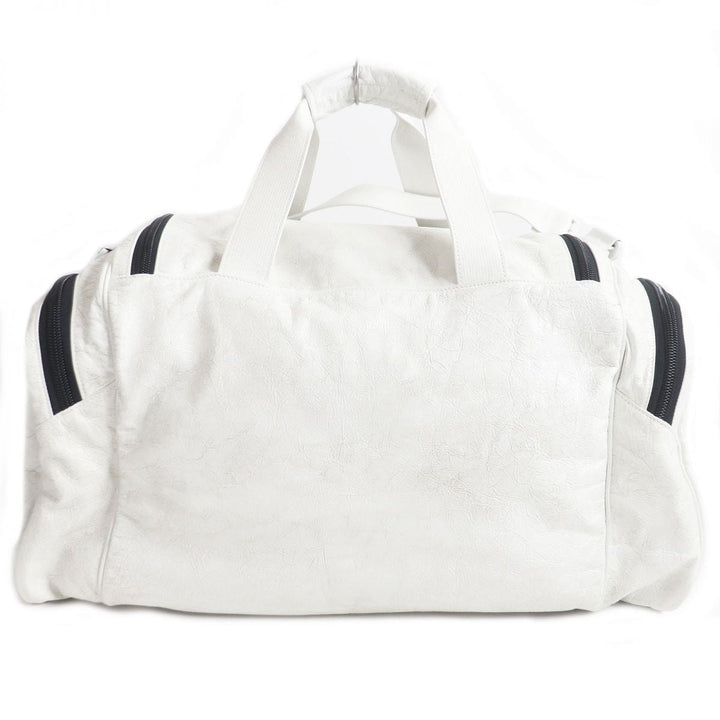 Top Quality Balenciaga Adidas Lambskin Gym Bag White