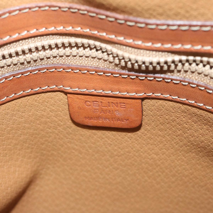Celine Macadam Canvas Tote Bag PVC Leather 2way Brown  tb1019