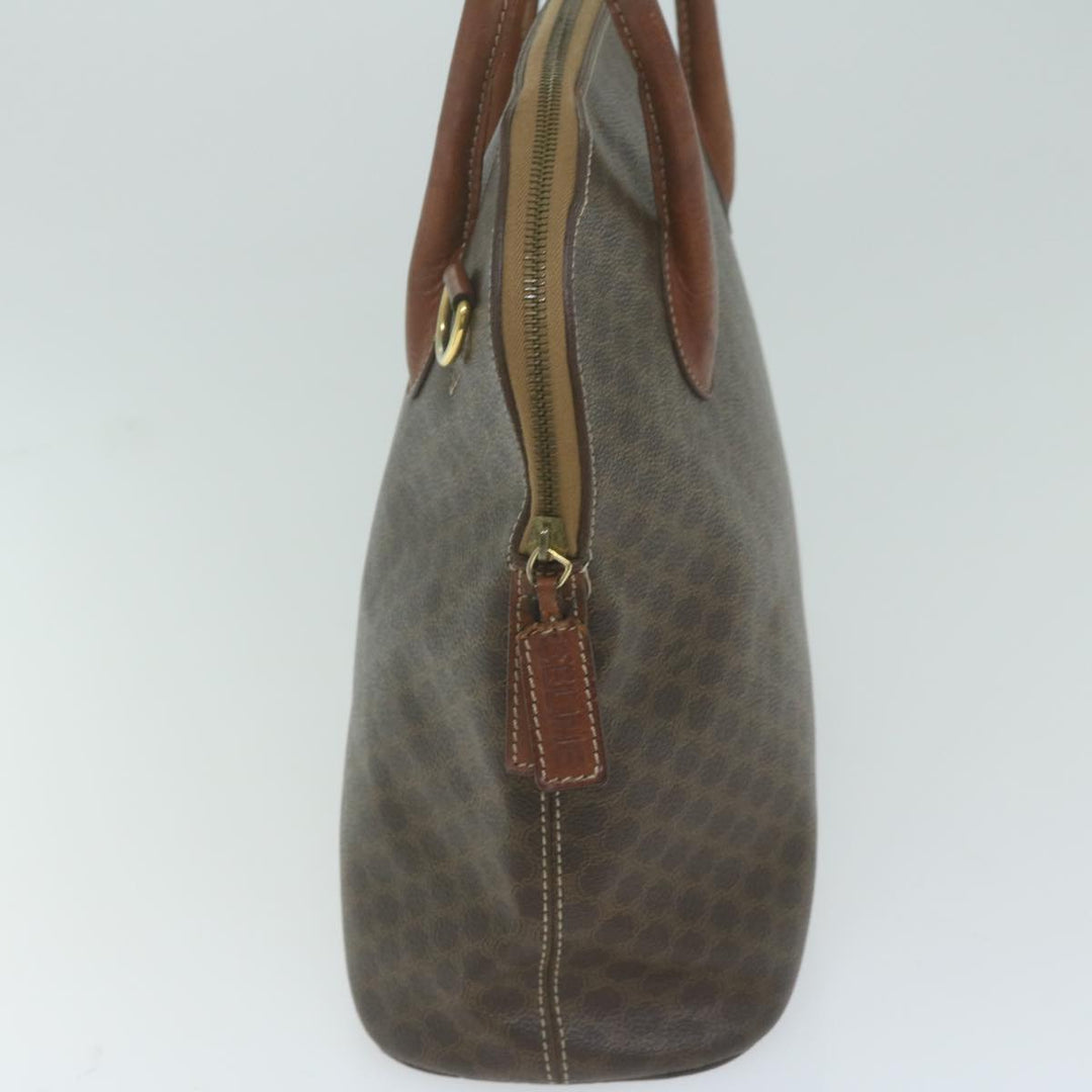 Celine Macadam Canvas Tote Bag PVC Leather 2way Brown  tb1019